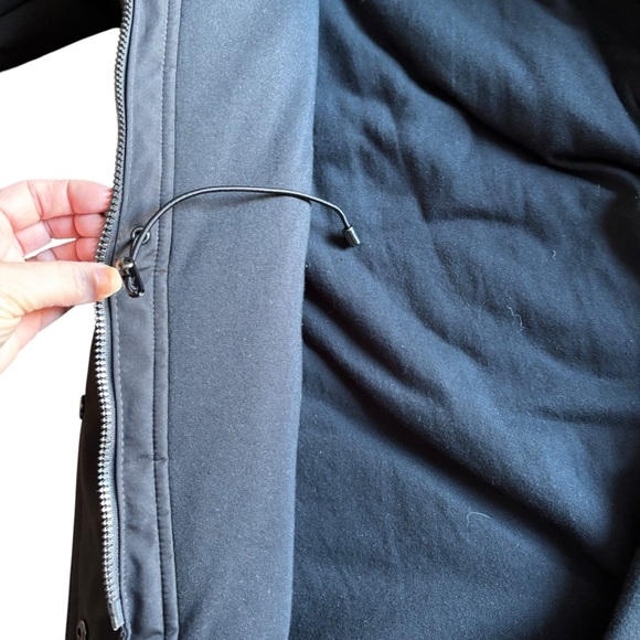 S13 New York Black Utility Parka Jacket NWT Faux Fur Hood Anorak Coat- Size L - Picture 10 of 13